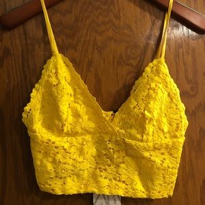 Lace crop top xs, s